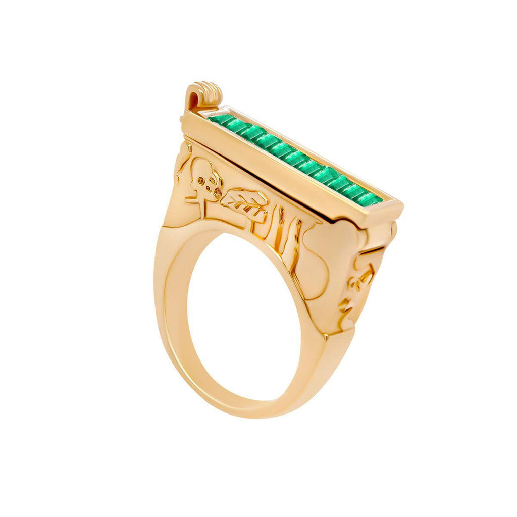 Cypress Poison Ring - Baguette | 11.8GMS 1.3CT | Emerald