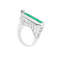 Cypress Poison Ring - Baguette | 11.8GMS 1.3CT | Emerald - Porter Lyons