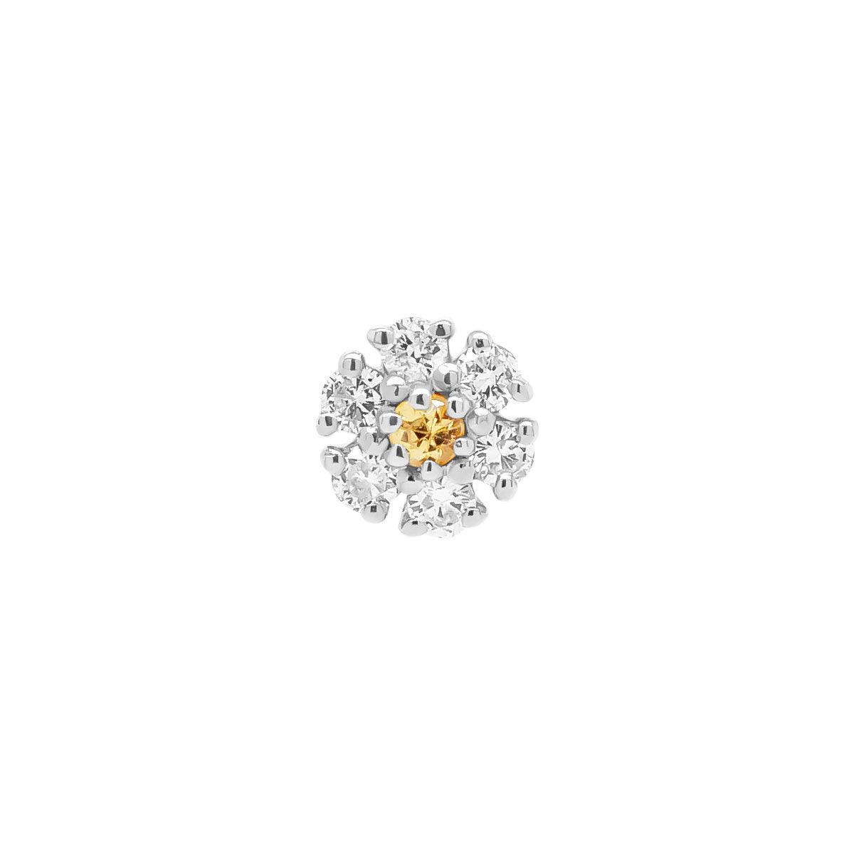 Daisy Threaded Flat Back Earring | .4GMS .8CT | Single - Porter Lyons