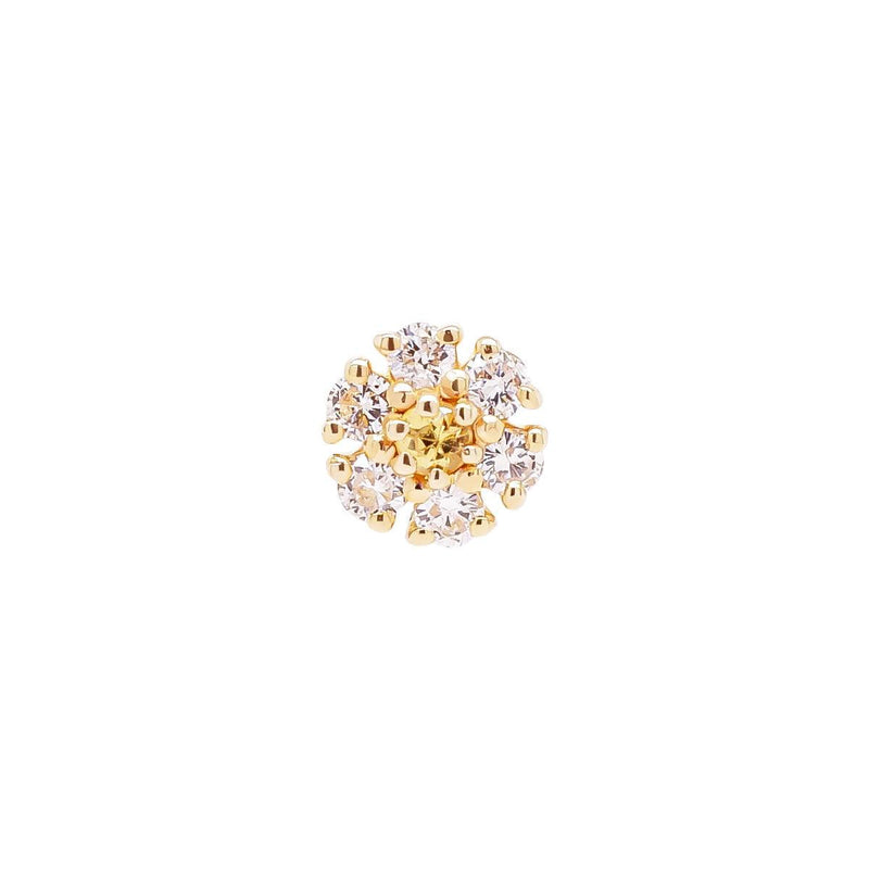 Daisy Threaded Flat Back Earring | .4GMS .8CT | Single - Porter Lyons