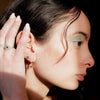 Ghost Threaded Flat Back Earring - Black Diamond | .4GMS .01CT | Single - Porter Lyons