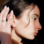 Ghost Threaded Flat Back Earring - Black Diamond | .4GMS .01CT | Single