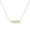 Diamond Gator Necklace | 2.2GMS .39CTW