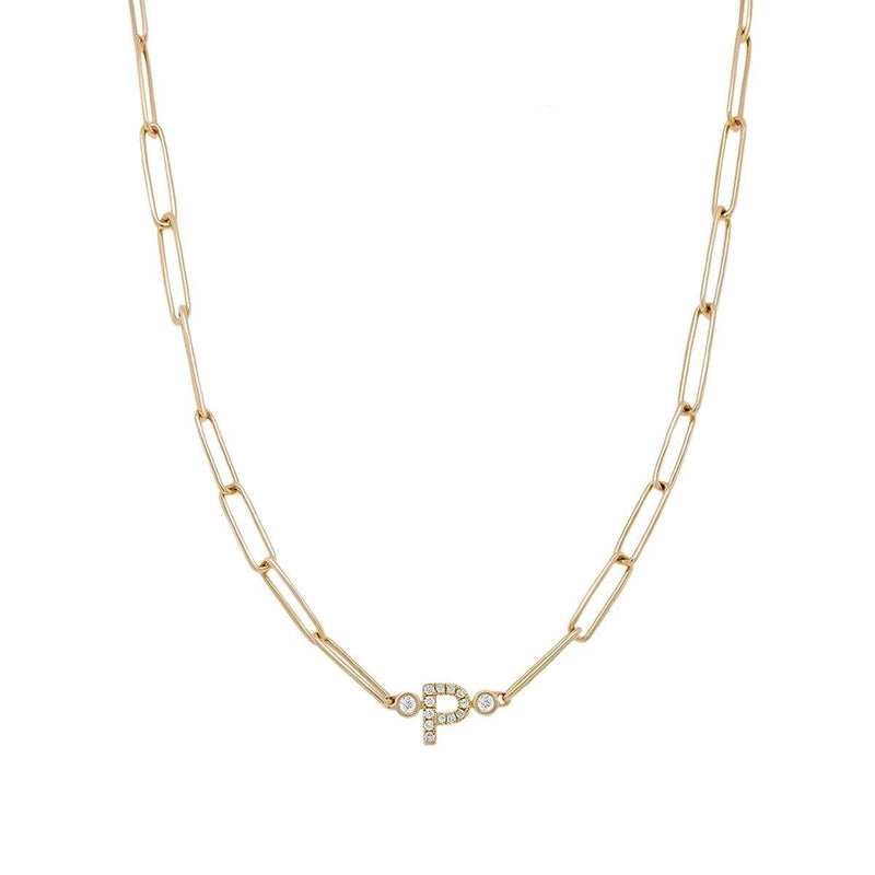 Diamond Initial Necklace | 6.2GMS .09CT - Porter Lyons