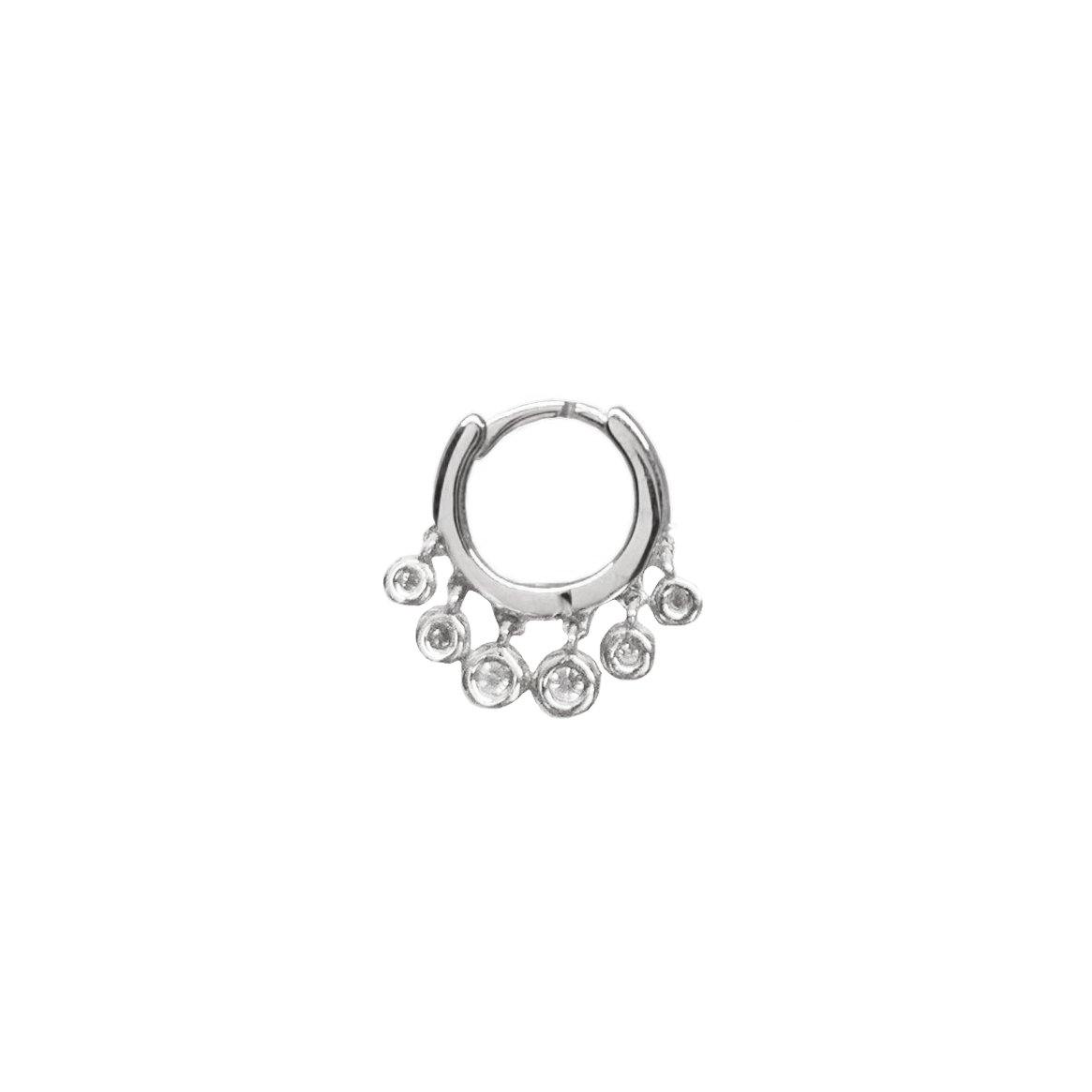 Diamond Dropper Hoop | .85GMS .10CT | Single - Porter Lyons