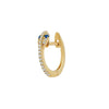 Mini Diamond Snake Hoop - Sapphire Eyes | .85GMS .09CT | Single - Porter Lyons