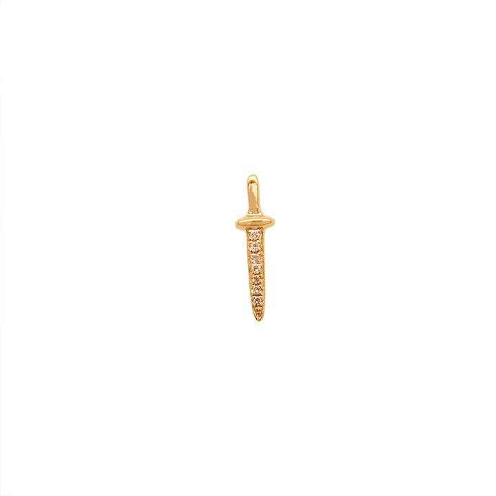 Diamond Sword Threader Stud | 0.6GMS .04CT | Single - Porter Lyons