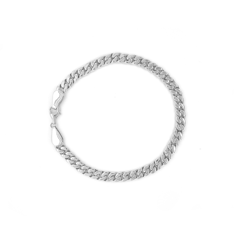 White gold chain hot sale link bracelet