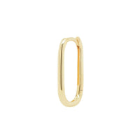 Gold Oval Lock Hoop | .5GMS | Single - Porter Lyons