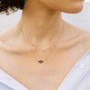 Sapphire Drop Necklace | 2.05GMS .28CT