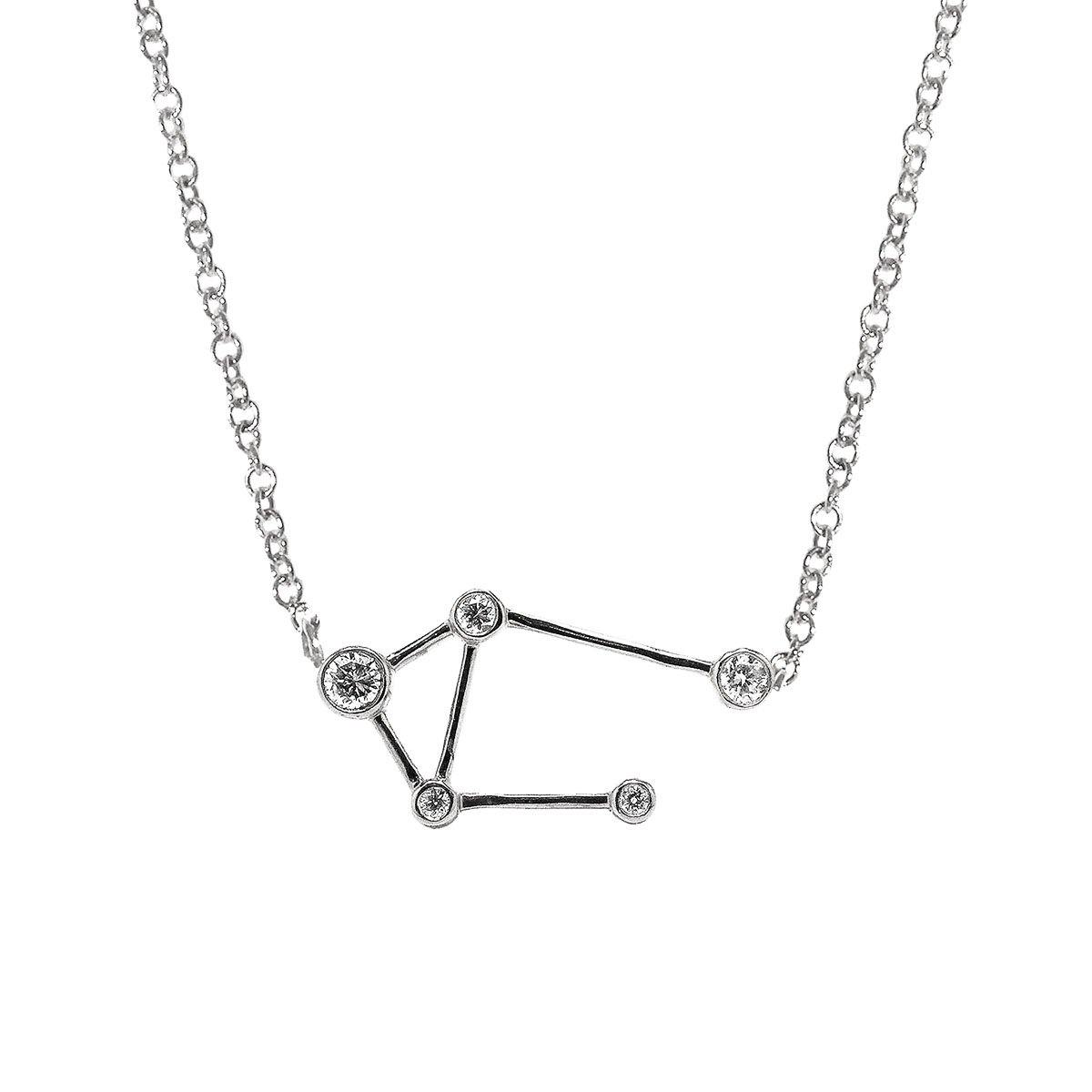 Libra Zodiac Necklace | 1.8GMS .1CT - Porter Lyons