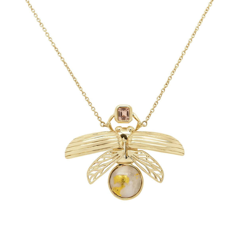Lightning Bug Necklace | 4.20GMS 1.63CTW | Small