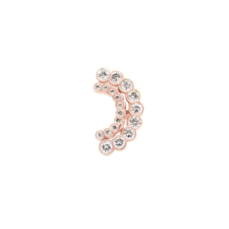 Lune Cachée Threaded Flat Back Earring | .5GMS .1CT | Single - Porter Lyons