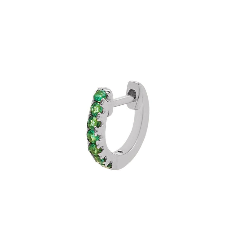 Medium Emerald Lock Hoop | 1.3GMS .2CT | Single - Porter Lyons