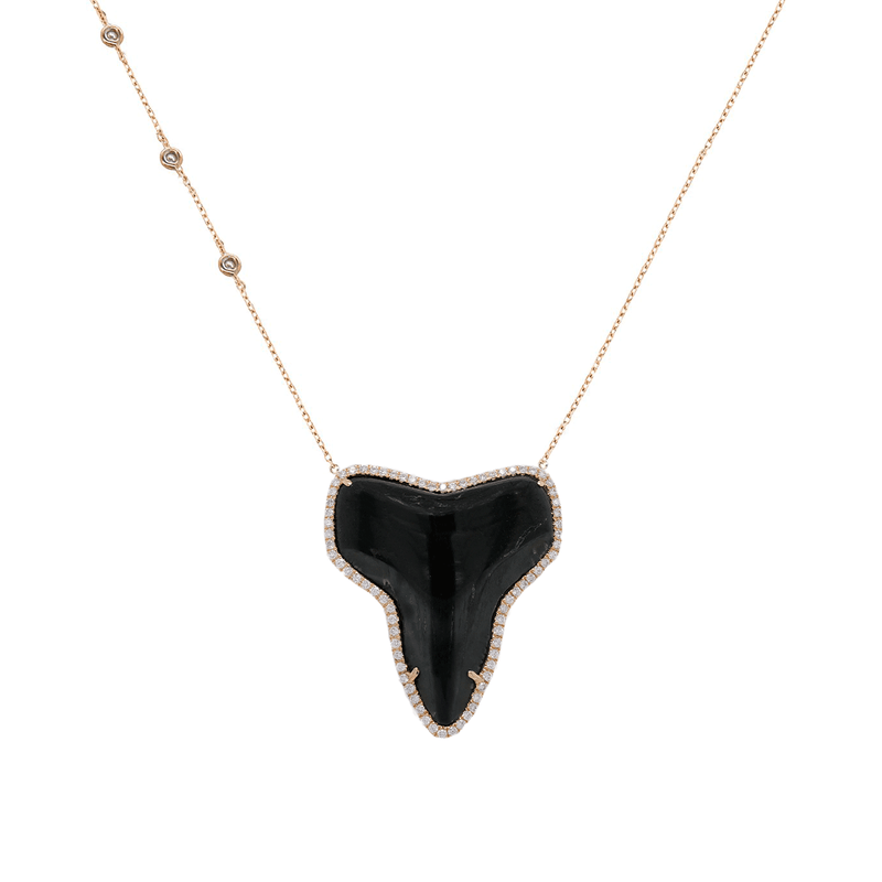 Megalodon Shark Tooth Necklace | 3.6GMS .45CT - Porter Lyons