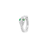 Mini Diamond Snake Huggie - Emerald Eyes | .6GMS .05CT | Single