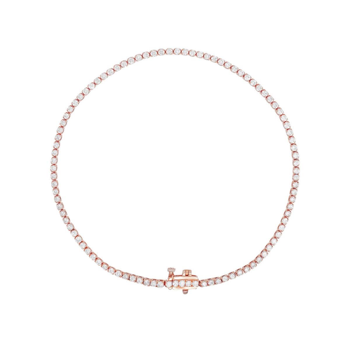 Tiffany Victoria Tennis Bracelet in Rose Gold with Diamonds