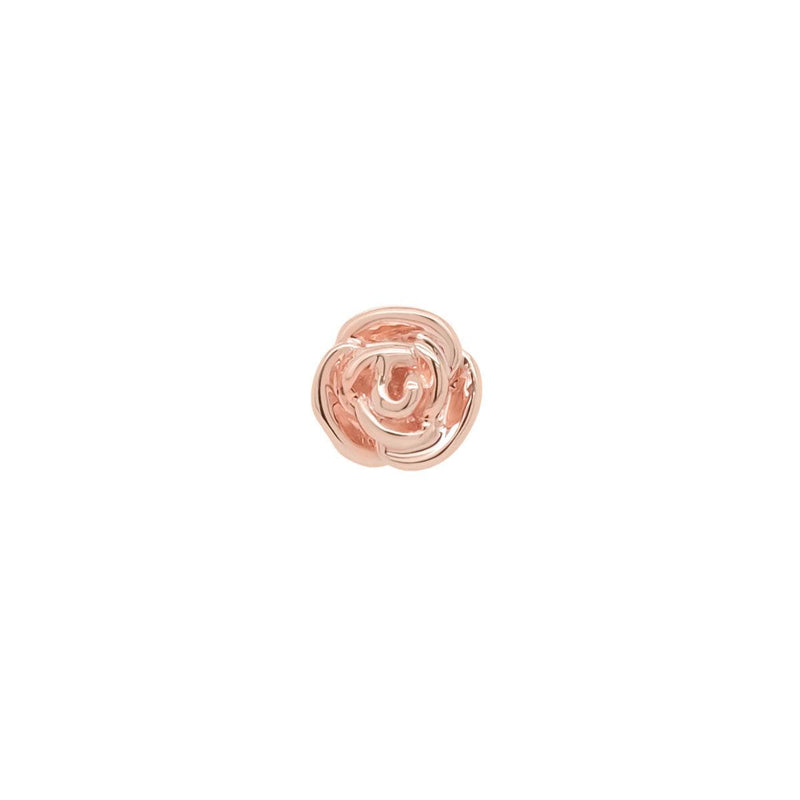 Gold Rose Threaded Flat Back Earring | .4GMS | Single - Porter Lyons