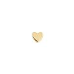 Mini Gold Heart Threaded Flat Back Earring | .5GMS | Single - Porter Lyons