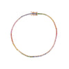 Mini Round Rainbow Tennis Bracelet | 3.87GMS 1.24CTW