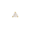Mini Trillion Diamond Threaded Flat Back Earring | .25GMS .05CT | Single