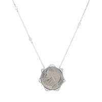 Moon Beam Coin Pendant | 3.7GMS .55CTW - Porter Lyons