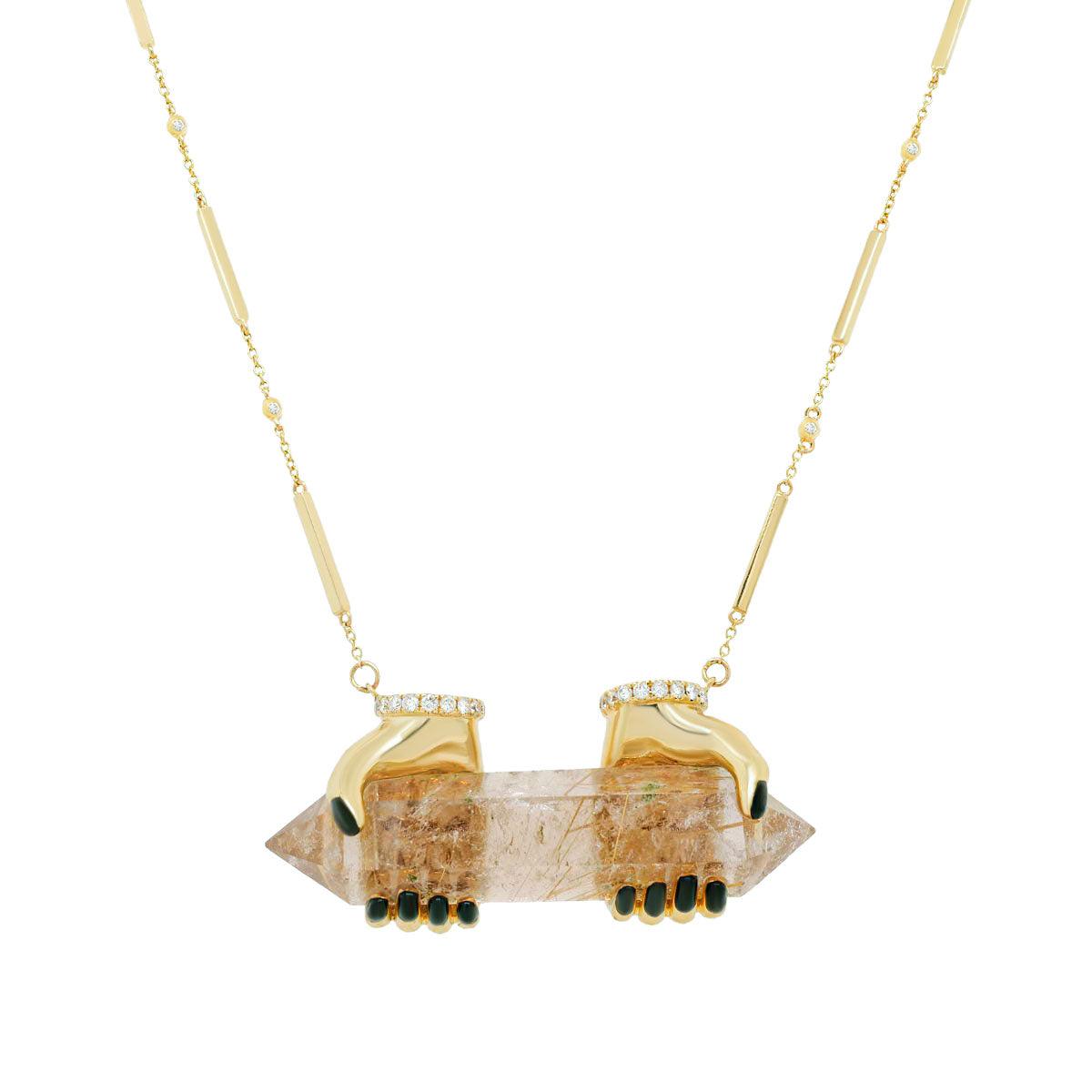 The Offering Necklace | 18.8GMS .27CTW | Rutilated Quartz - Porter Lyons