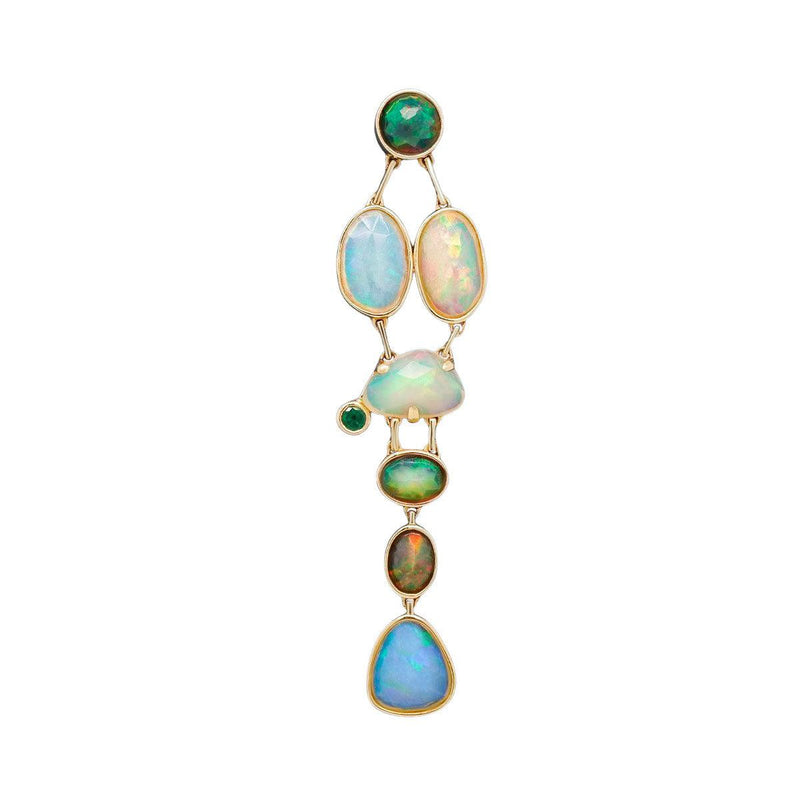 Opal Bone Chandelier Earring | 3.8GMS 5.8CTW | V1
