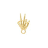 Peace Sign Skeleton Hand Charm | 0.4GMS