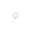 Pearl Diamond Orbit Threaded Flat Back Earring  | .25GMS .01CTW | Single