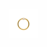 Fixed Diamond Seamless Hoop | .56GMS .03CT | Single - Porter Lyons