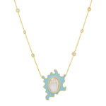 Psychedelic Solitaire Necklace | 5.6GMS 5.6CTW | Sky Blue - Porter Lyons