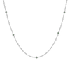 Sacred 5 Emerald Station Necklace | 1.40GMS .10CT - Porter Lyons