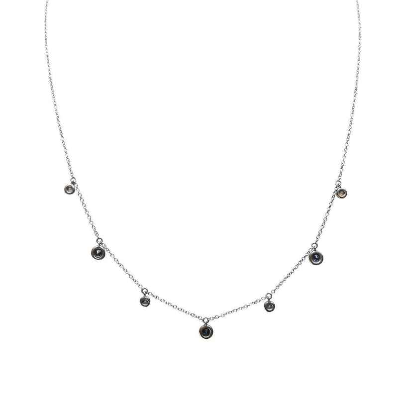 Sapphire Drop Necklace | 2.05GMS .28CT