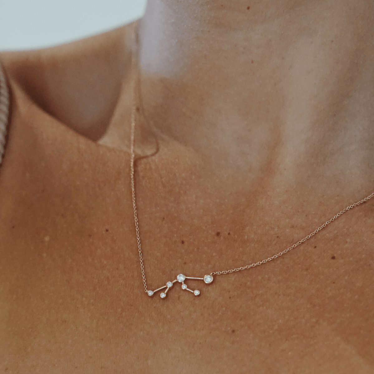 Lyons Constellation Porter Necklace | Gold Scorpio | 14K
