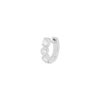 Small Bubble Huggie Hoop | .8GMS .1CT | Single - Porter Lyons