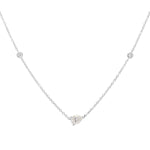 Teardrop Diamond Necklace | 1.30GMS .30CT