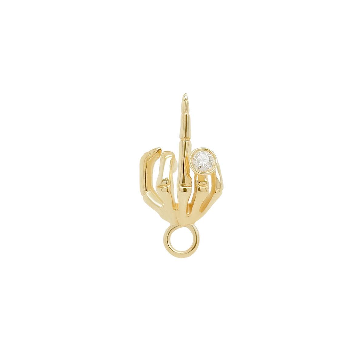 The Finger Skeleton Hand Charm | 0.3GMS .02CT - Porter Lyons