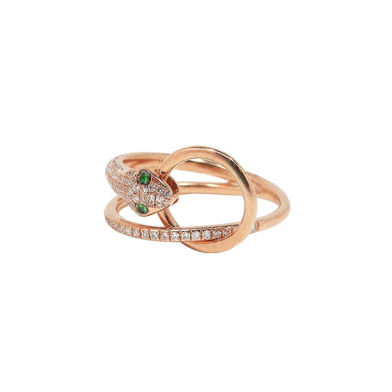 Snake Veve Ring - Emerald | 3.43GMS .25CT - Porter Lyons