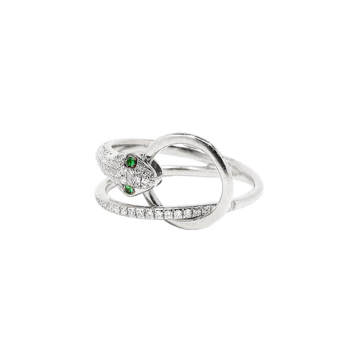 Snake Veve Ring - Emerald | 3.43GMS .25CT - Porter Lyons