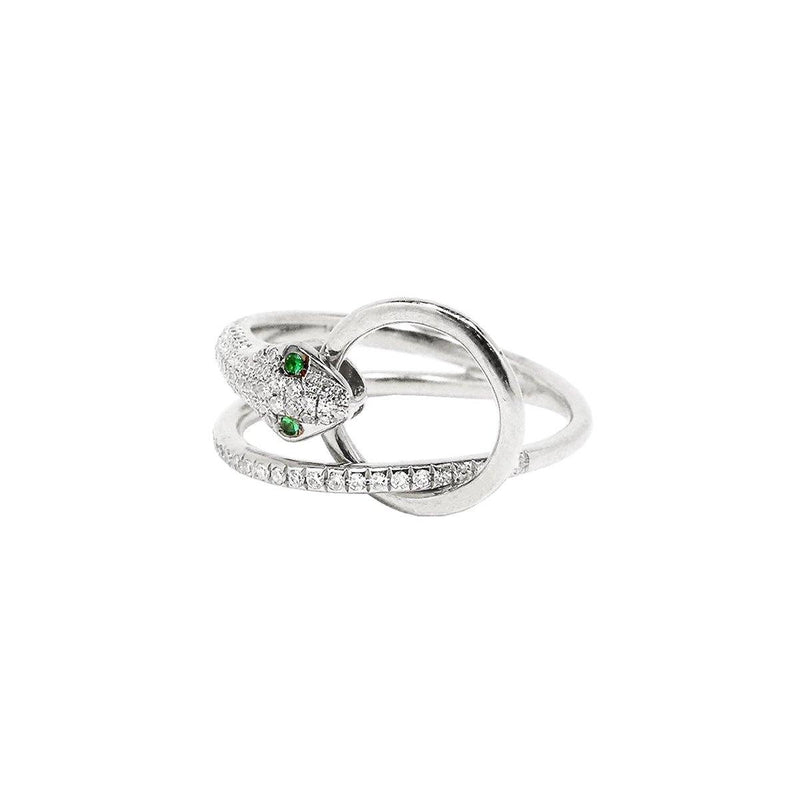 Snake Veve Ring - Emerald | 3.43GMS .25CT - Porter Lyons