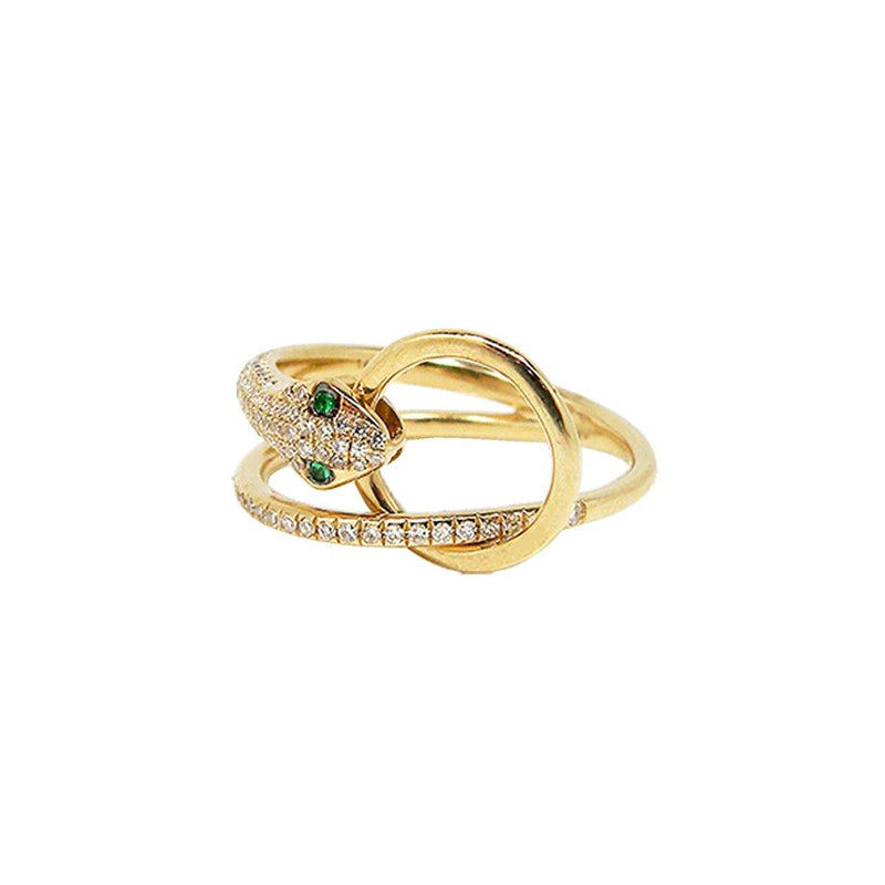 Snake Veve Ring - Emerald | 3.43GMS .25CT - Porter Lyons