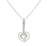 Vintage Diamond Sacred Heart Pendant | 9.0GMS 2.78CTW
