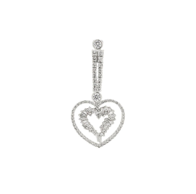Vintage Diamond Sacred Heart Pendant | 9.0GMS 2.78CTW - Porter Lyons